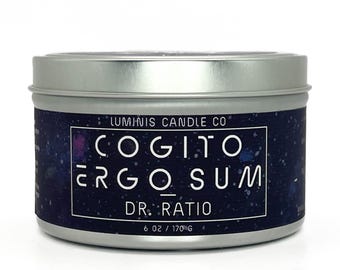 Cogito, Ergo Sum: Dr. Ratio -- Honkai Star Rail Inspired Candle
