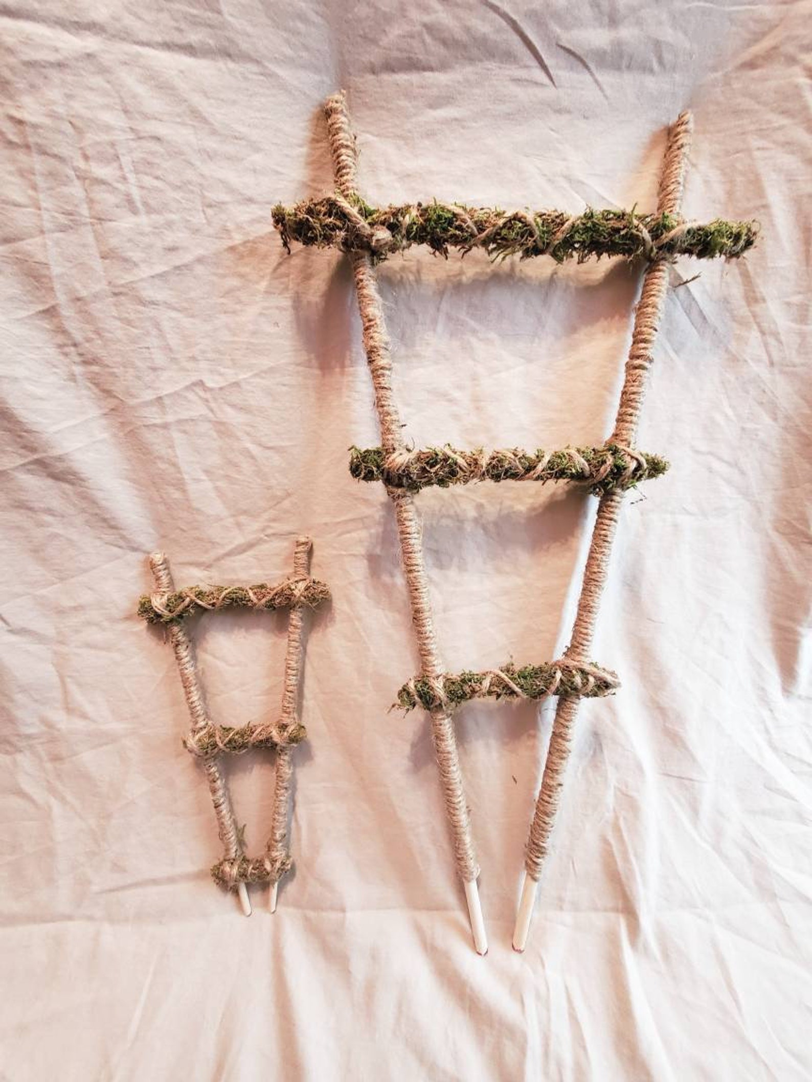Moss Pole and Jute Trellis Etsy