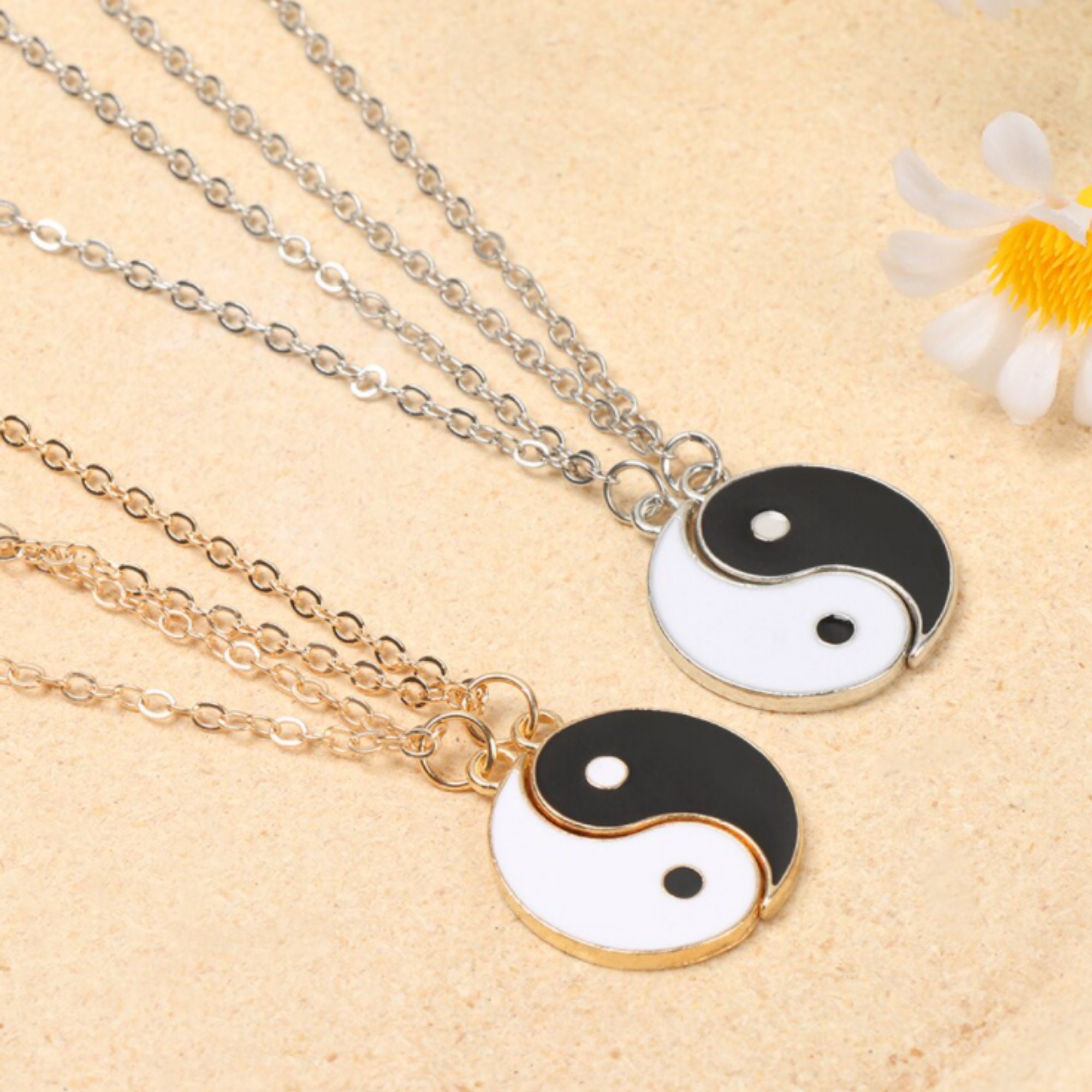 Yin Yang Necklace Couple Pendant Yin Yang Jewerly Best | Etsy