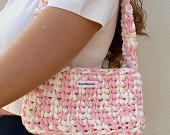 Handmade Crochet Knitted Shoulder Bag, Shoulder Bag, Cute Crochet bag, Trendy crochet bag, Custom Bag, Chunky crochet bag, Gift for her