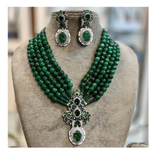 Indian Jewelry ,Indian Choker Indian Wedding Choker, Sabyasachi Jewelry, Sabyasachi Kundan Necklace Emerald Inspired Choker Necklace 8 color