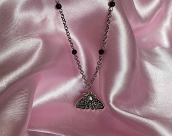 lunar moth necklace