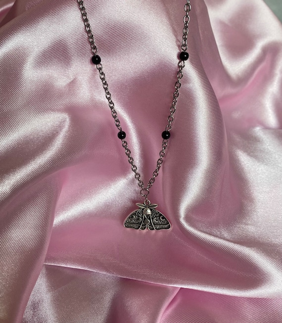 lunar moth necklace