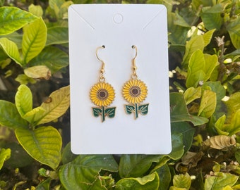 sunflower earrings
