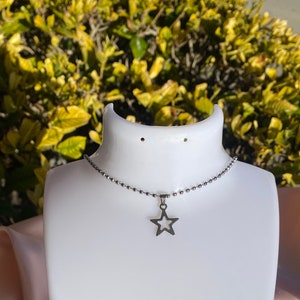 minimal stainless steel star necklace!