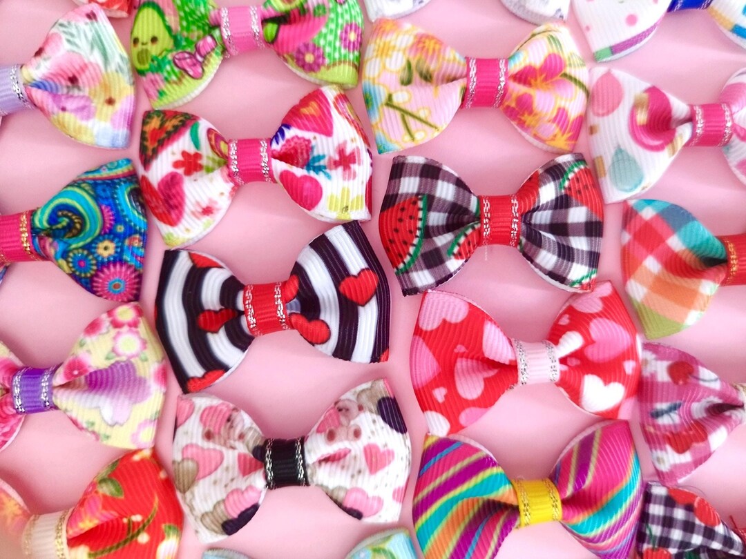 Dog Hair Bow, Small Dog Hair Clip, Puppy Bows, Dog Grooming Bow, Small