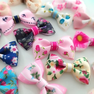 Dog hair bow small, dog hair clip, puppy bows,dog grooming bow, small bow for dog, tiny dog hair bows, small bows for pets.