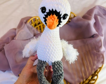 crochet swan plushie