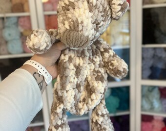 crochet bear lovey buddy