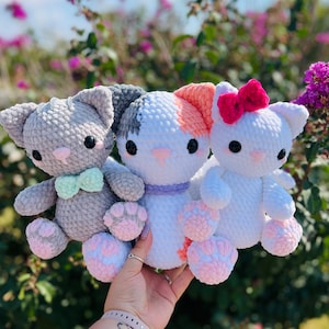 Modèle de chat au crochet. Modèle PDF d&#39;amis de chat au crochet