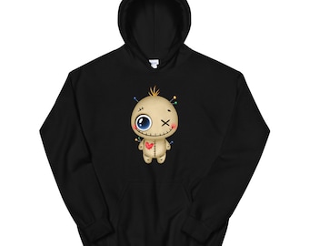 Söt Voodoo Doll Unisex Hoodie
