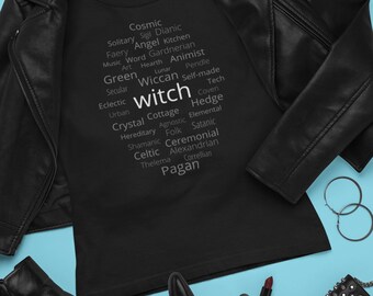 Witchy Ways Unisex T-Shirt - Kinds of Witches - Wiccan T-shirt - Pagan T-shirt