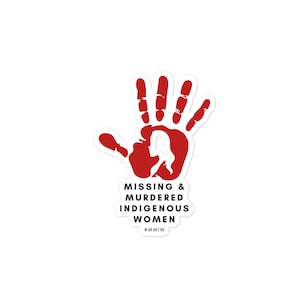 MMIW Indigenous stickers