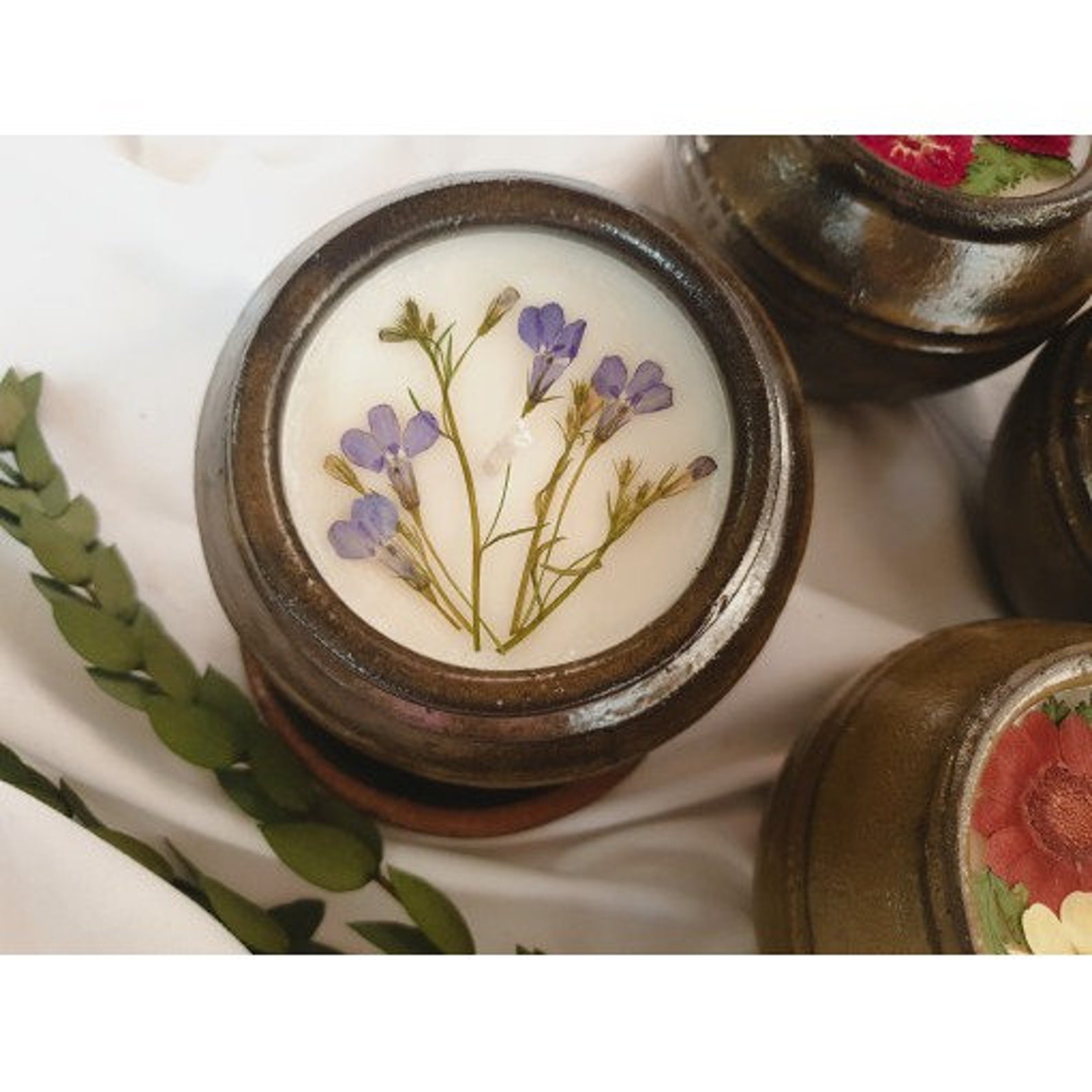 Korean Traditional Pressed Handmade Jar Soy Candle Natural Etsy