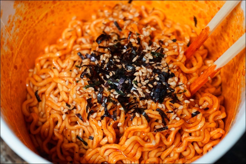 Buldak Spicy noodles 16ea Big Cup Buldak noodle Korean Top Hot Etsy