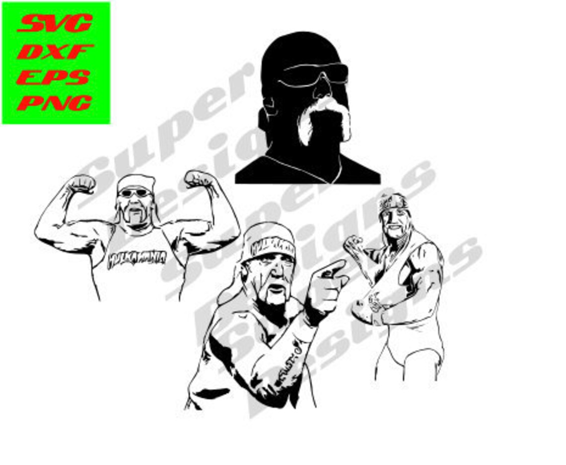 Hulk Hogan svg /wwe wrestler/ svgdxfepspng For Cricut | Etsy