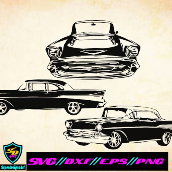 1957 Chevy Bel Air - Etsy