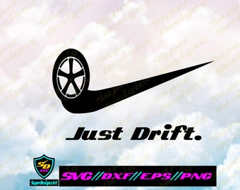 Just Drift SVG, Drifter svg, JDM svg, Race Car, Sports Car / svg, dxf, eps, png, vector, cut file, clip art, cricut, silueta, cnc