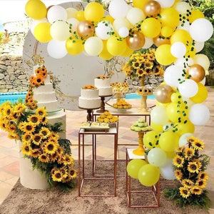 Boho Yellow Bee Balloon Garland Arch Kit Yellow Balloons You Are My Sunshine Yellow Balloon Arch Kit for Baby Shower or Gender Reveal