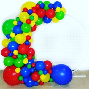 Primary Color Balloon Garland Arch Kit Red Blue Green Yellow