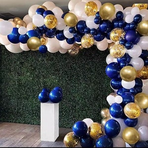 Graduation Navy Blue Balloon Garland Kit Navy Balloon Arch Kit Navy Blue Gradation Banner Customizable Balloon Arch Birthday or Graduation