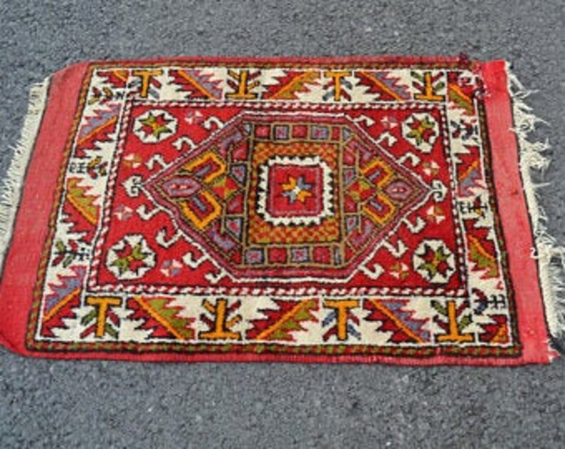 turkish rug 2.4x3.9 ft kilim rug oushak rug oriental vintage rug vintage decor home decor handmade rug decor carpet rugs anatolian rug boho