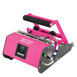 FINFINLIFE Heat Tape Dispenser Sublimation - Pink Multi-Roll Set, PreCut 1.  4'' Pieces for Heat Transfer & Mug Press Machine, 1+3'' Core