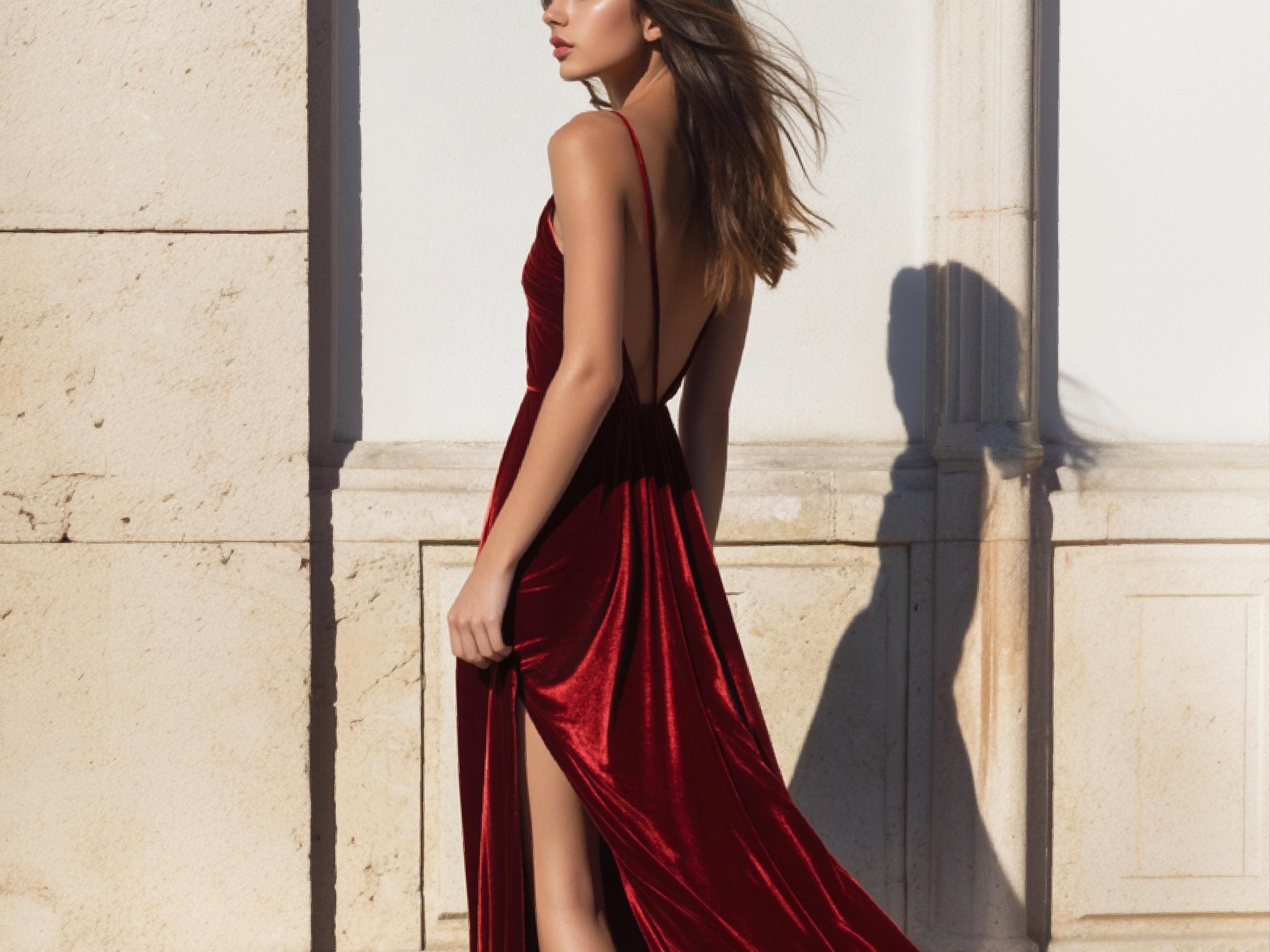 Wine Velvet Bridesmaids Dress - Etsy