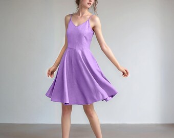 lavender skater dresses Chic Lavender Dress - Skater Dress - Lavender Lace Dress