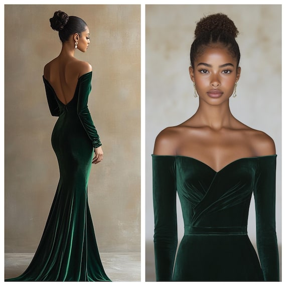 elegant off the shoulder evening gowns