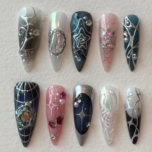 Freestyle Press on Nails Trendy Press on Nails With Unique Designs 3D ...