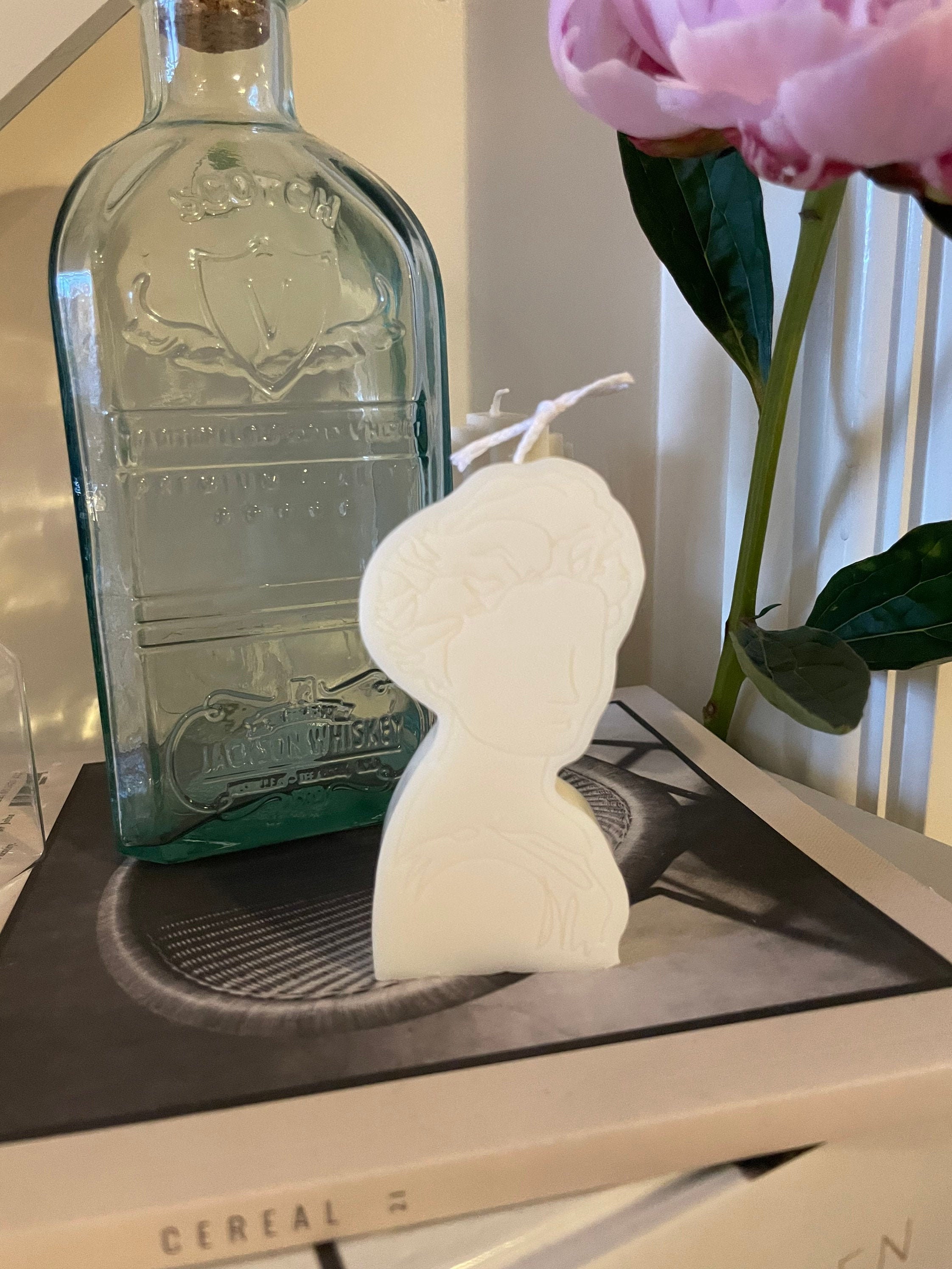 Apollo Candle / Art Portrait Candle / Lady Portrait Candle / Etsy