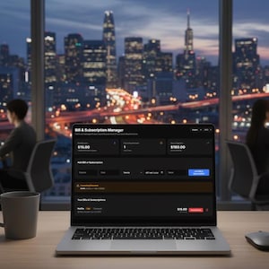 請求書とサブスクリプション管理 | 資金管理ツール | 多言語・多通貨対応 | オフライン HTML デスクトップアプリケーション