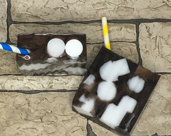 Handmade Chocolate Marshmallow Martini Scented Goat Milk Soap