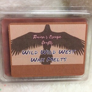 Wild West Cowboy Scented Wax Melts: Leather, Tonka Bean, Musk