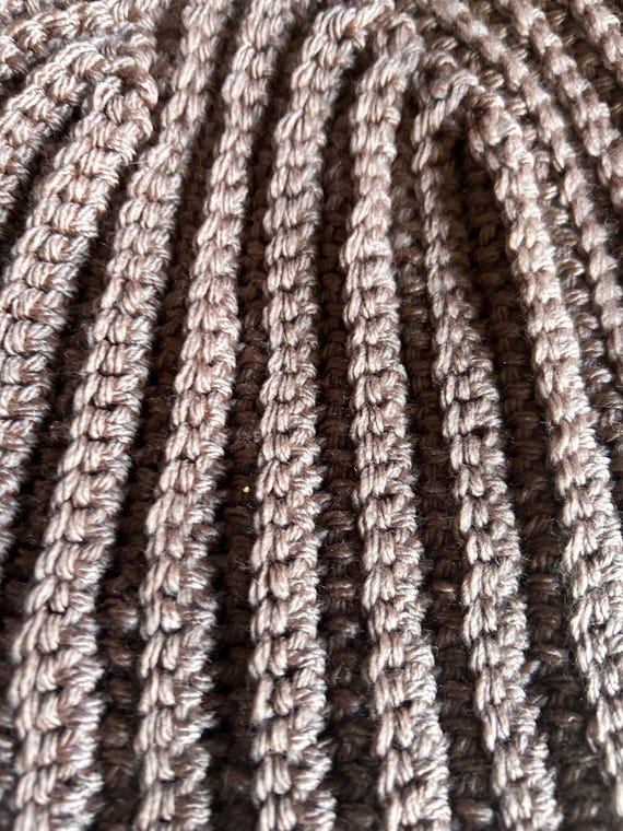 Tan Everday Beanie Hat Crochet for Adults and Teens - Etsy display picture 2
