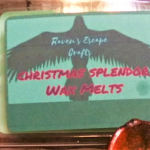 Christmas Splendor Wax Melts: Peach, Nutmeg & Pine Holiday Fragrance