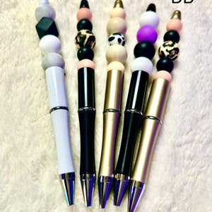 Beaded Pens, Custom Pens, Fidget Pens, Color Pens Silicone Beads, Fun Pens, Colorful Pens Silicone Bead Fidget, Unique Fidget Toy, Birthday