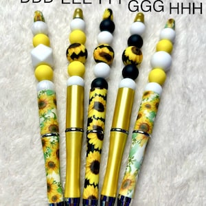 Beaded Pens, Custom Pens, Fidget Pens, Color Pens Silicone Beads, Fun Pens, Colorful Pens Silicone Bead Fidget, Unique Fidget Toy, Birthday
