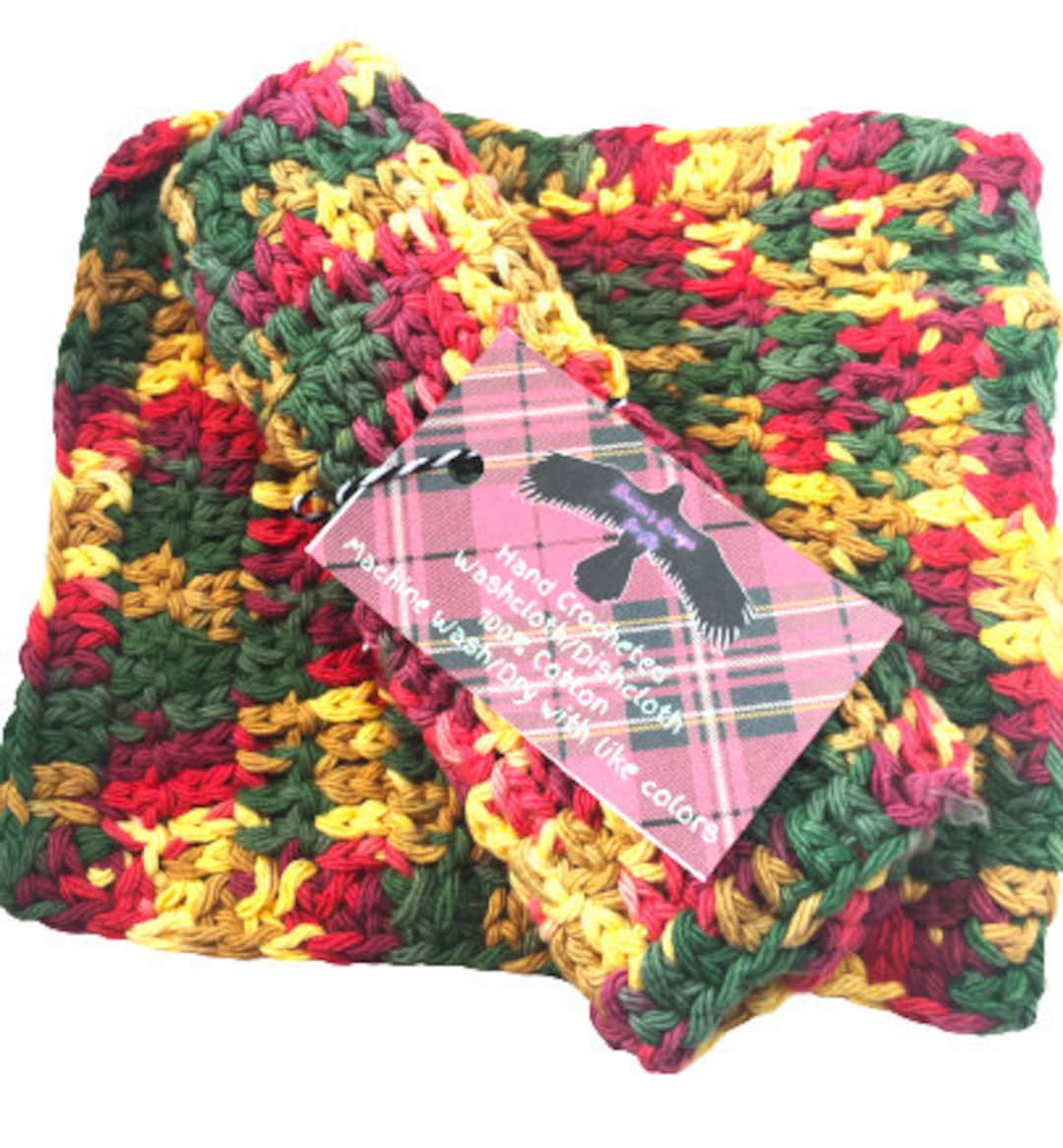Handmade Washcloths Wash Rag Crochet Farmhouse Kitchen Cleaning Home Decor  Gift Ideas 