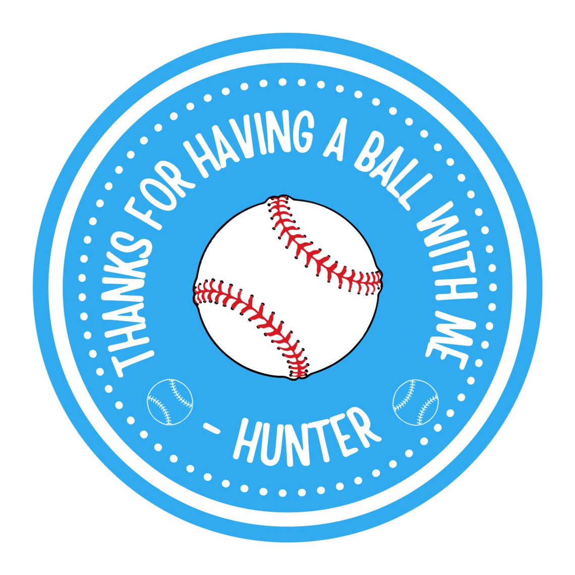 Baseball Party Favor Play Dough Personalized Baseball Birthday Etsy