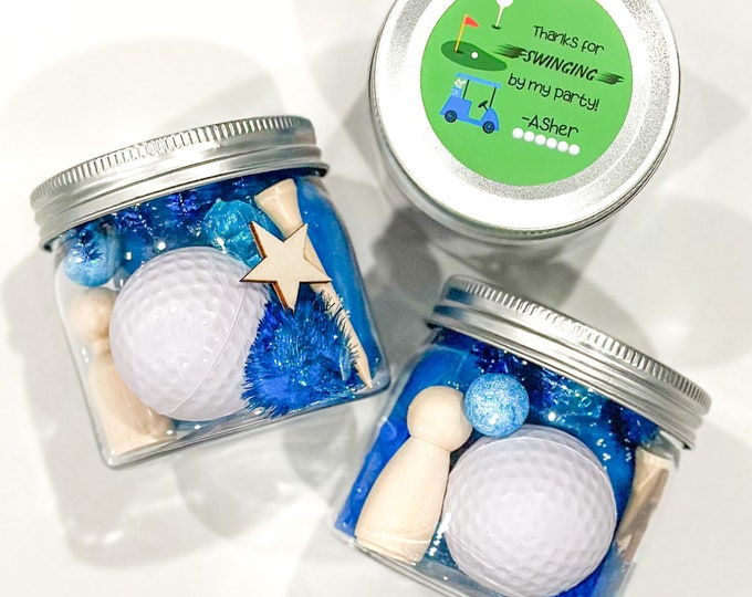 Golf Party Favor for Kids Golf Play Dough Golf Custom Birthday Favor
