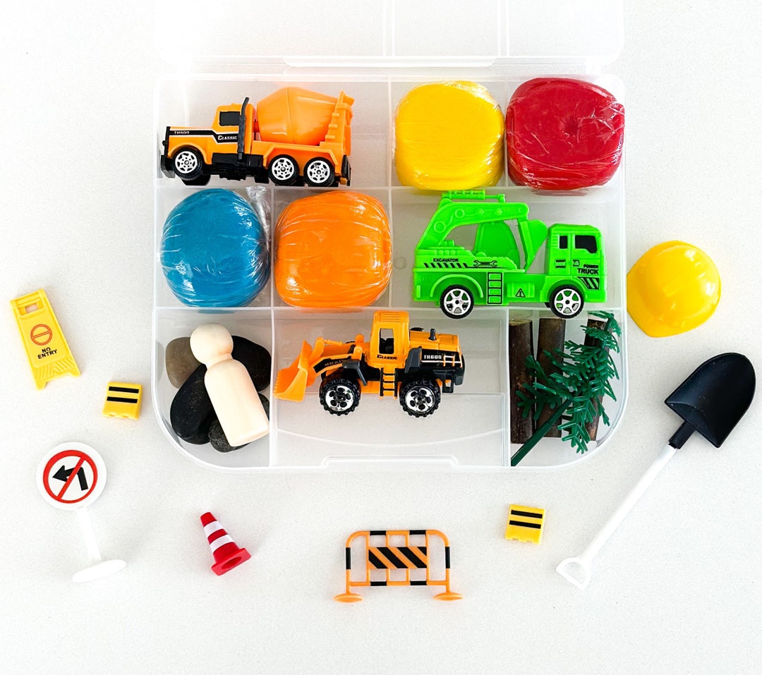 Construction Trucks Play Dough Kit Construction Truck Kids Summer