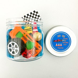 Race car party favor play dough for kids race car personalized car birthday favor boy racecar theme favor car gift bag wheel theme birthday image 3