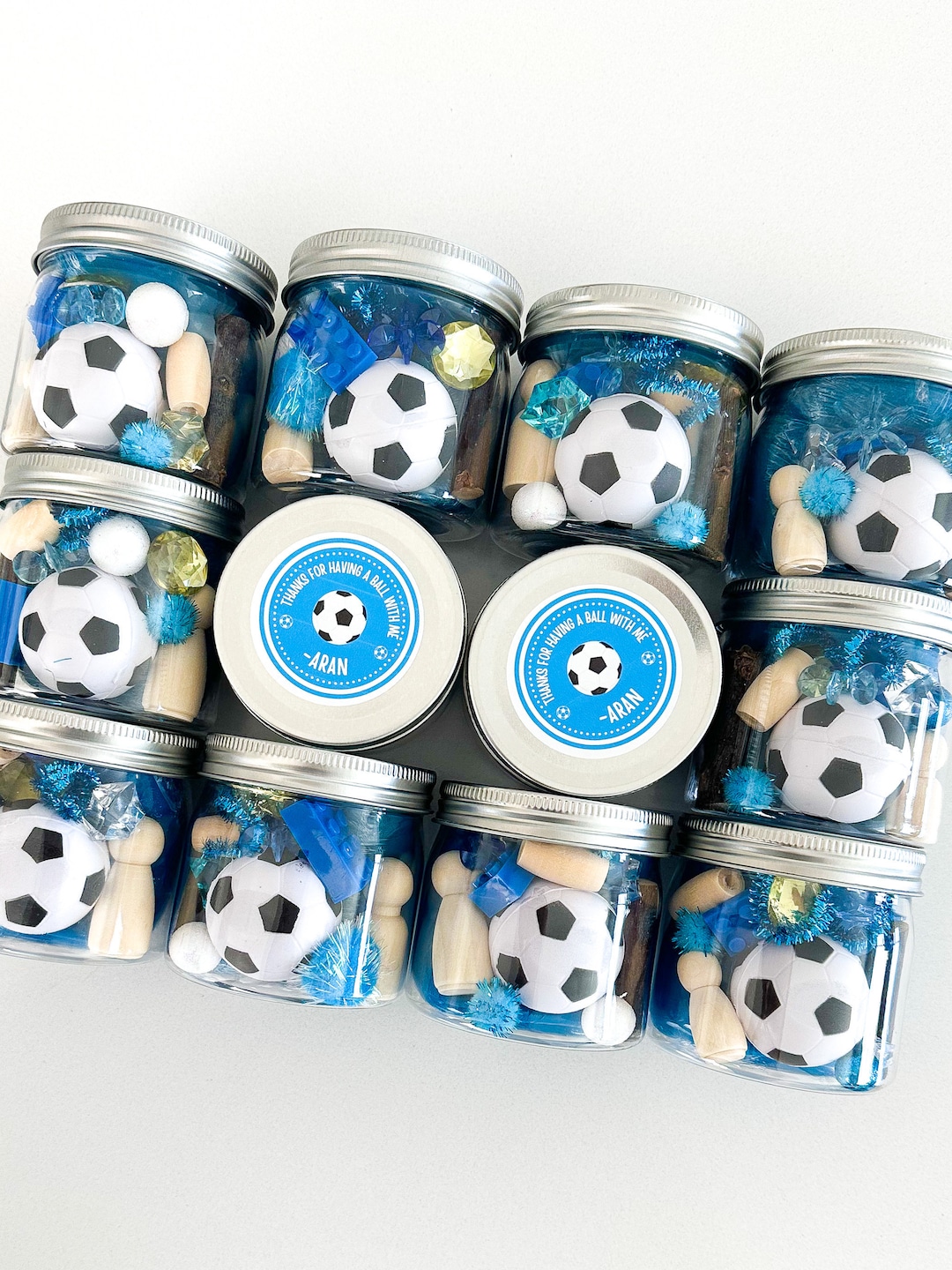 Soccer Party Favor Playdoh Soccer Birthday Party Soccer Themed Party