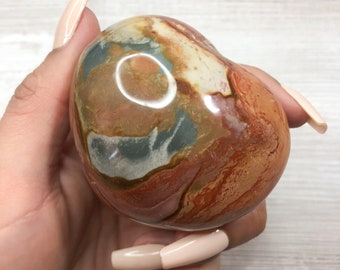 Polychrome Jasper Desert Jasper Heart
