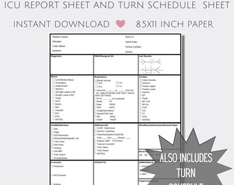 Medication Schedule Template Etsy