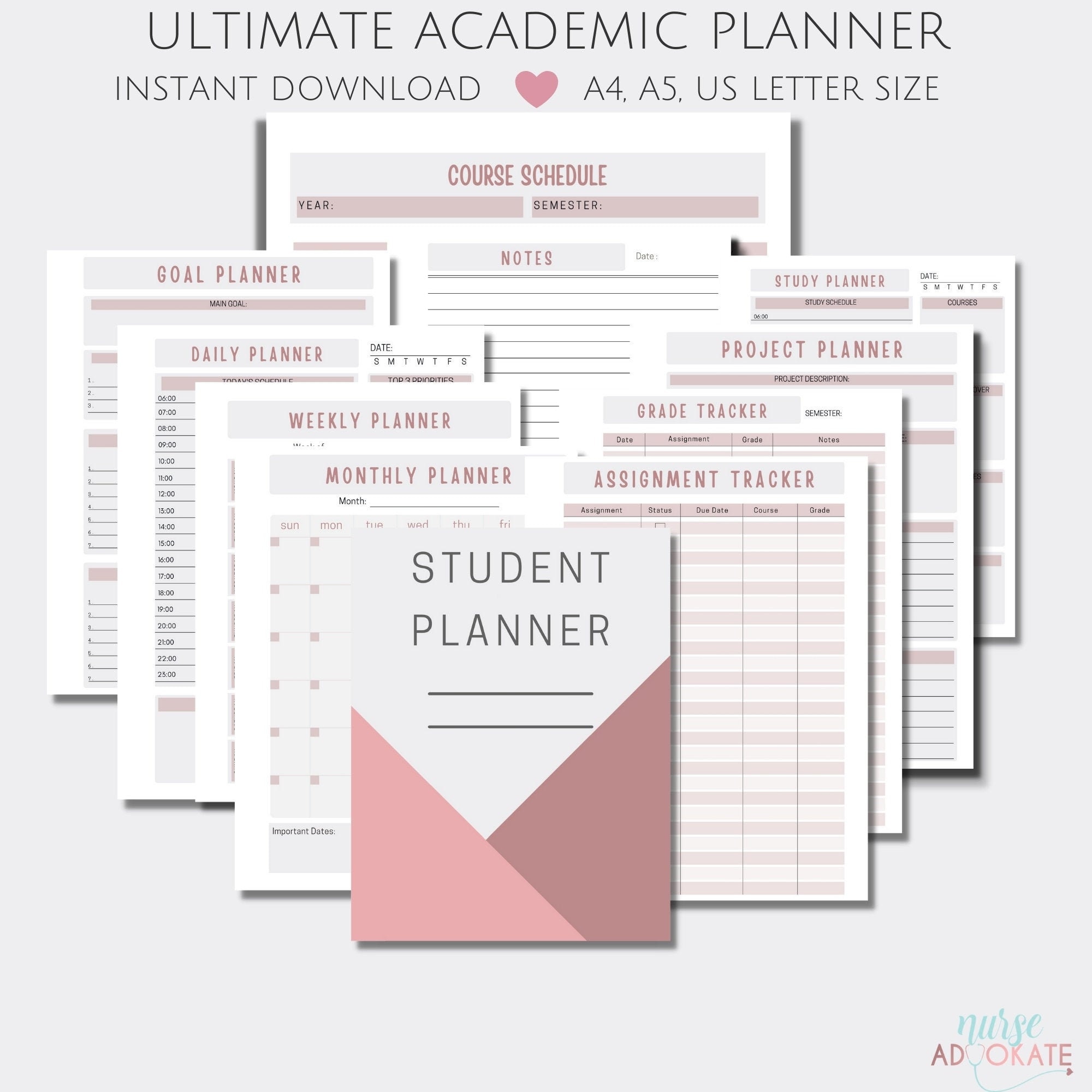 Ultimate Nursing Student Planner Bundle. Nursing School Etsy