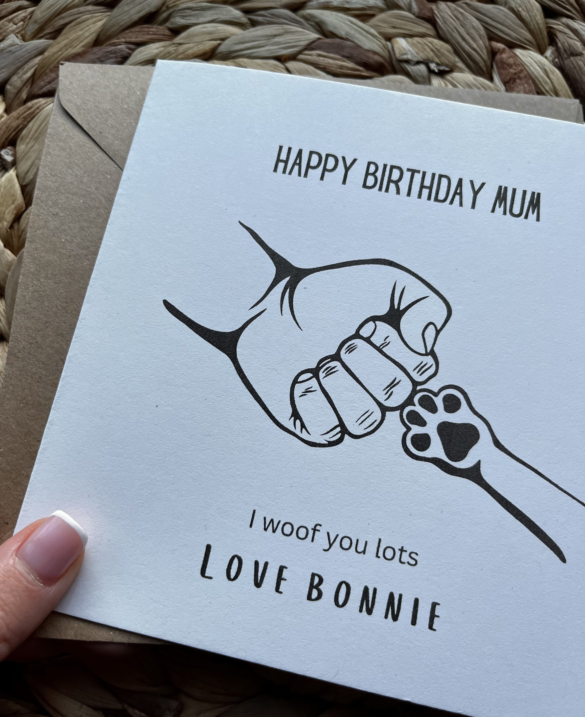 Dog Mum Birthday Card Happy Birthday From the Dog Card - Etsy