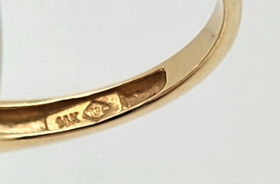 14k Gold Multicolor Cushion Gemstone Ring Size-6.5 - image 5